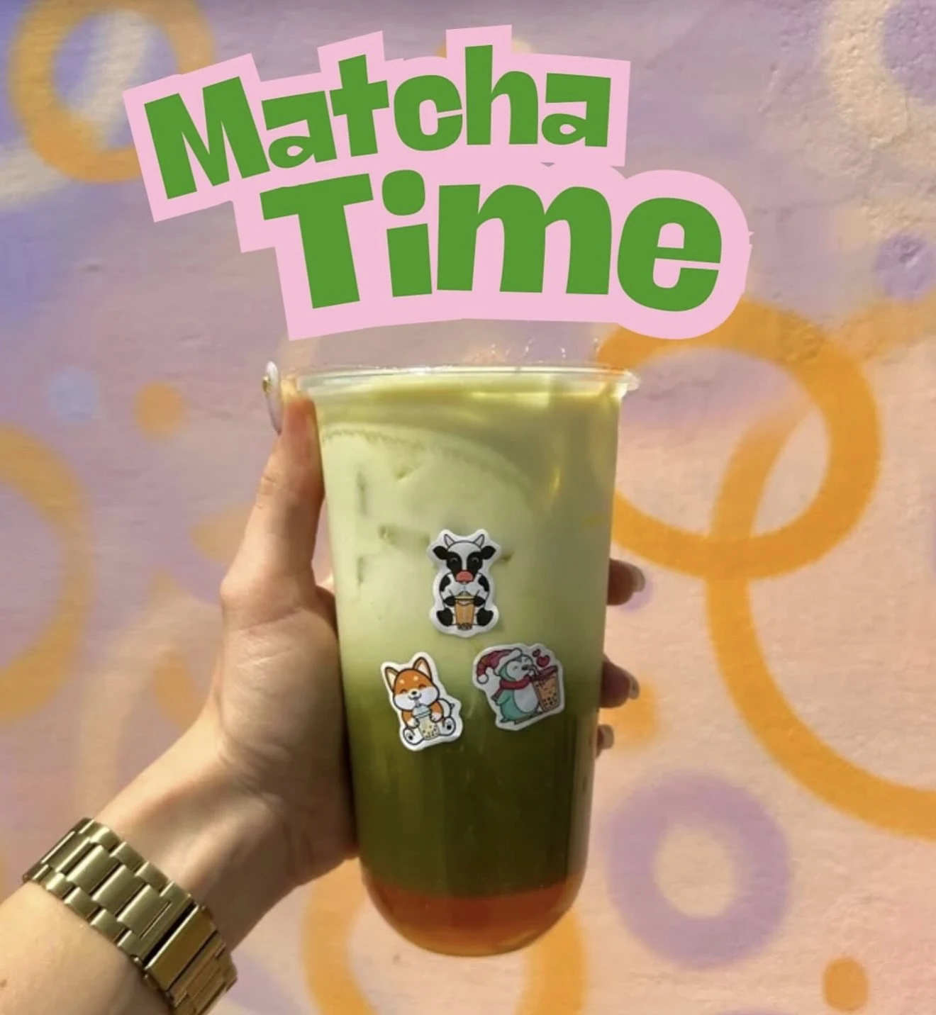 Matcha bubble tea